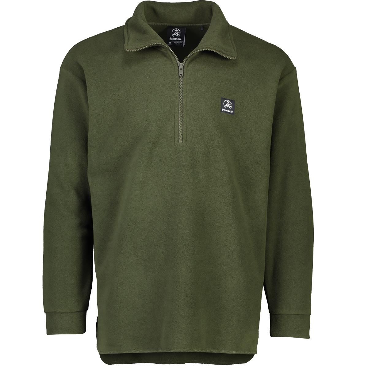 Olive Swanndri Mens Motu Fleece Pullover