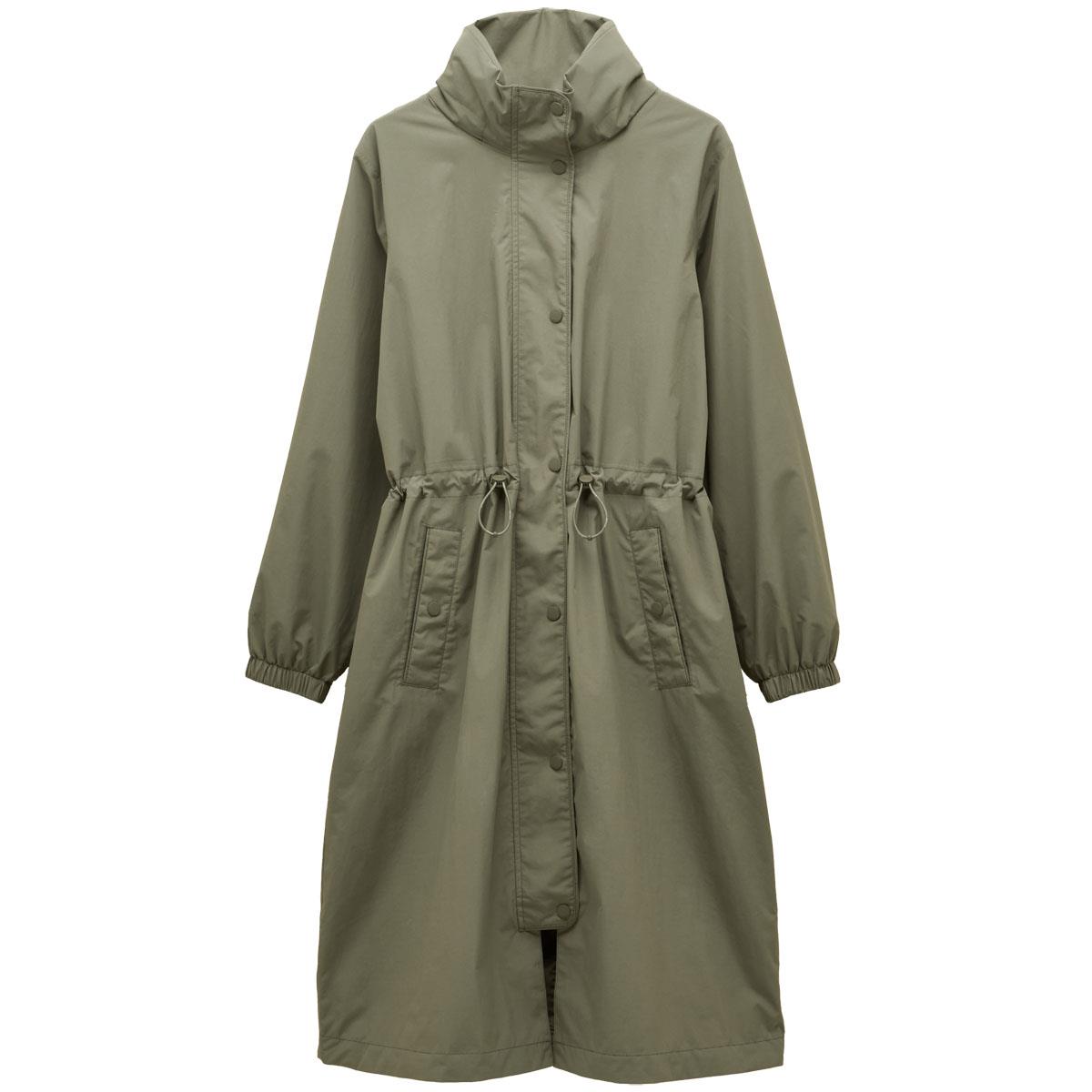 Khaki Green Joules Womens Hensley Longline Waterproof Coat