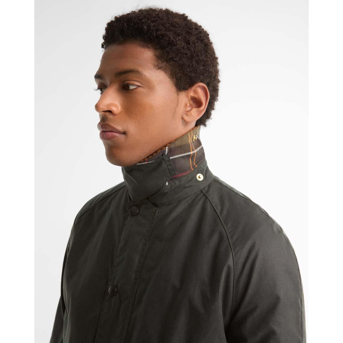 Barbour Mens Icons Ashby Wax Jacket COLLAR