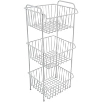 White Delfinware 3 Tier Vegetable Rack