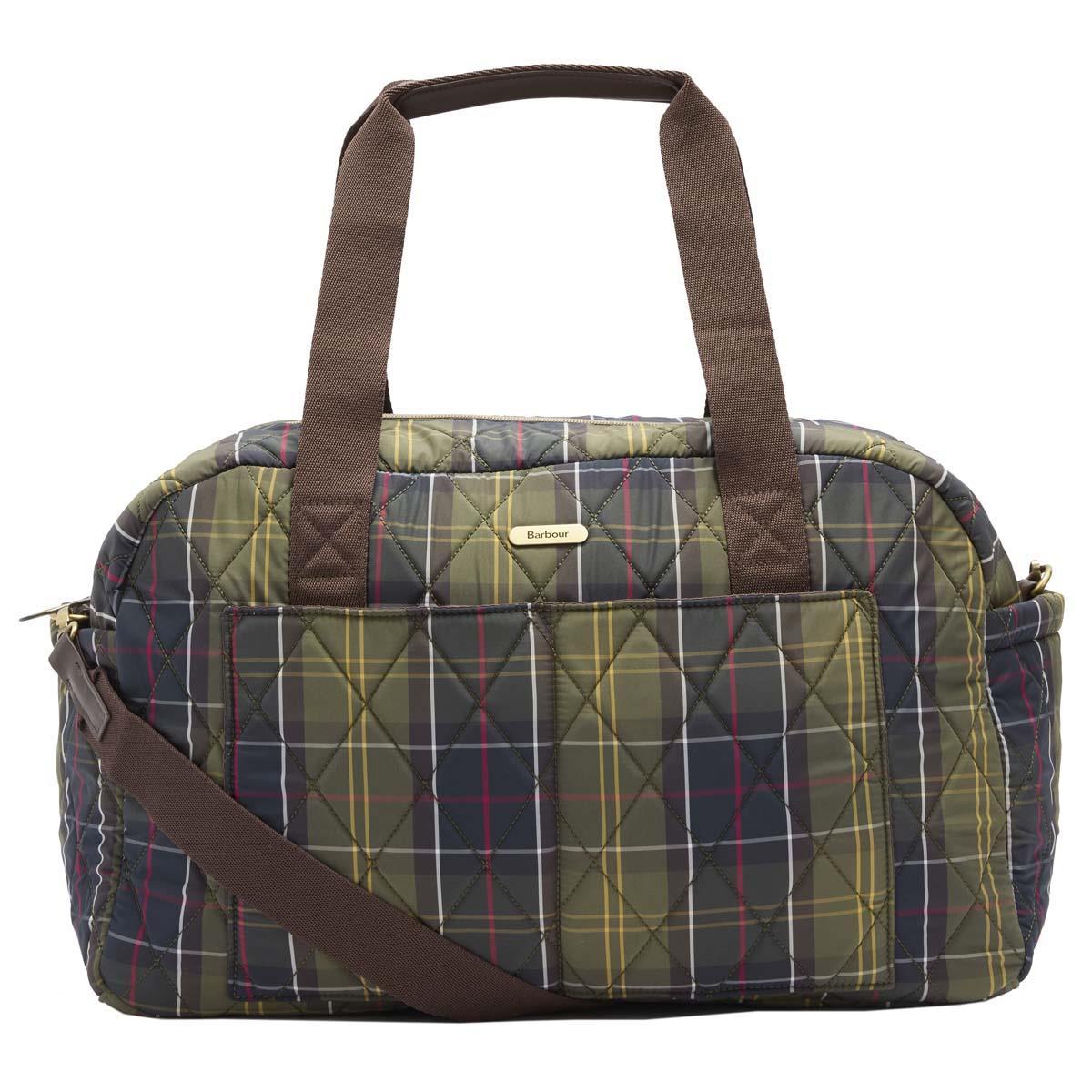 Classic Tartan  Barbour Womens Wetherham Quilted Overnight Holdall Bag