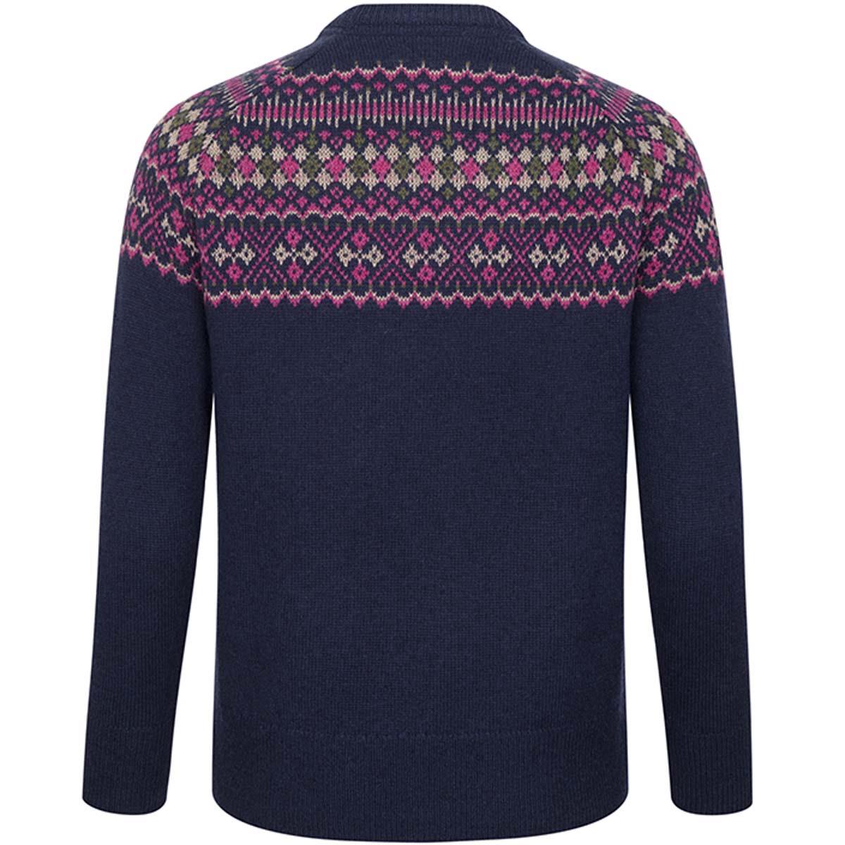 Hoggs Of Fife Jura Ladies Fair Isle Crew Neck Pullover