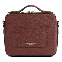 Burgundy Leather Fairfax & Favor Buckingham Cross Body Bag Rear