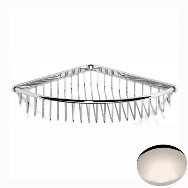 Polished Nickel Samuel Heath Corner Shower Basket N156