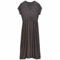 Navy Joules Womens Nia Short Sleeve Jersey Midi Dress