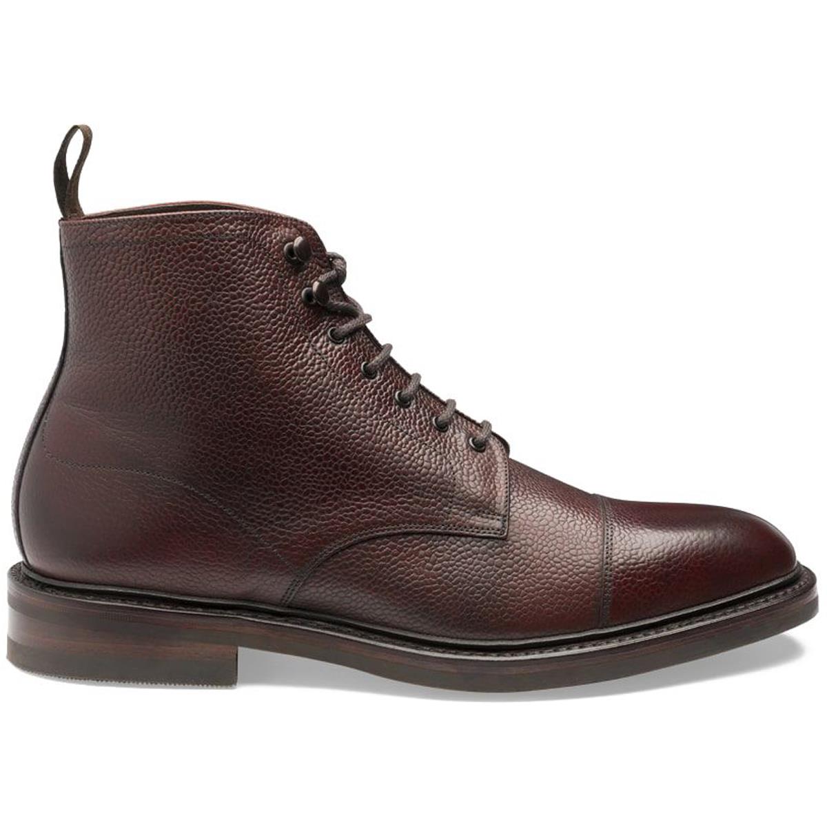 Oxblood Grain Loake Mens Roehampton Boots Side
