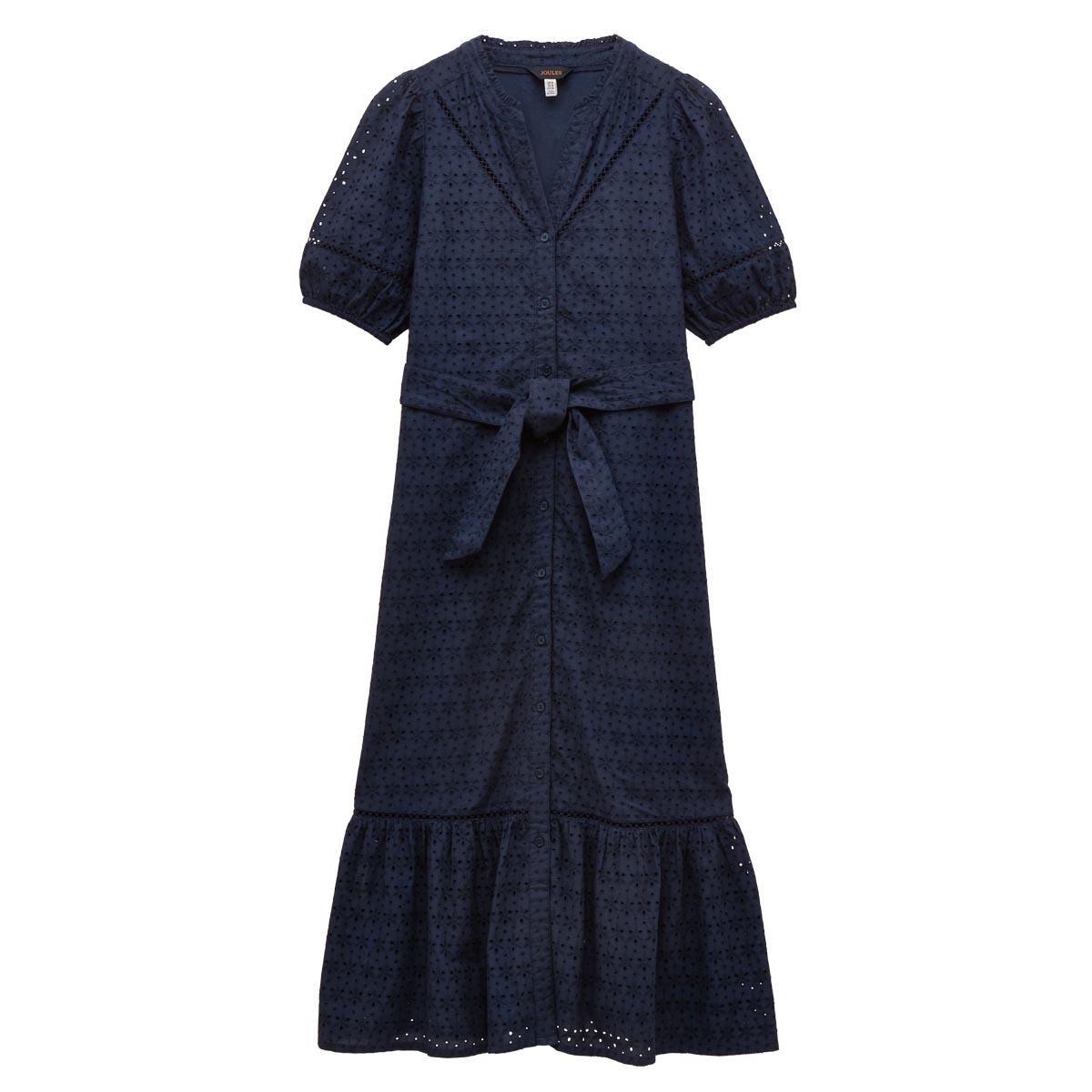 Navy Joules Womens Susanna Broderie Dress