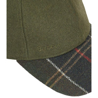 Forest Green Barbour Mens Roker Sports Caps Peak