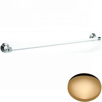 Non-Lacquered Brass Samuel Heath Fairfield Single Ceramic Towel Rail N9561