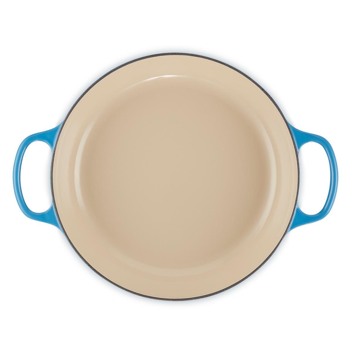 Le Creuset 30cm Cast Iron Shallow Casserole Dish Azure Blue