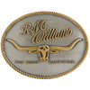 R.M. Williams Logo Belt Buckle Gold/Silver
