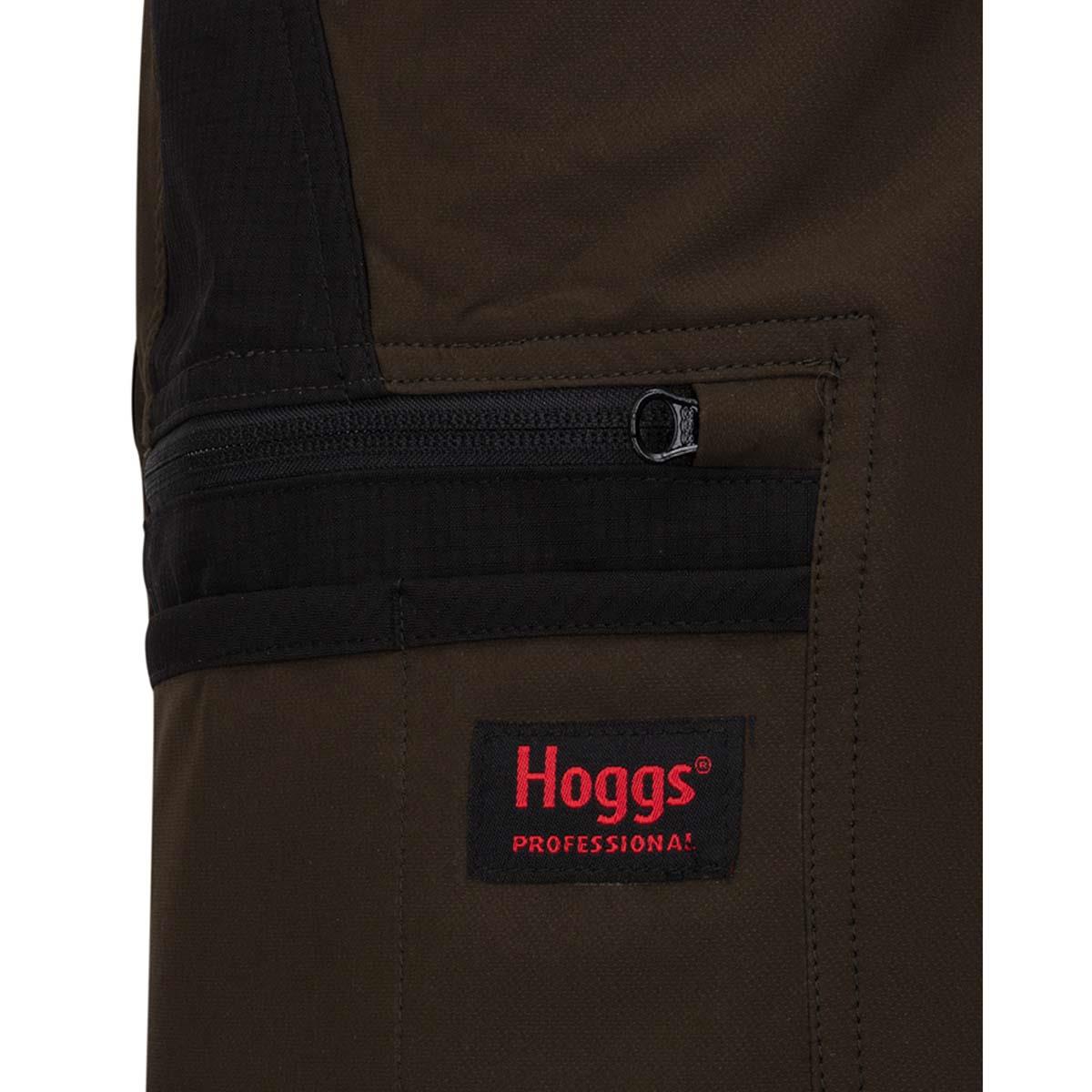 Green/Black Hoggs Of Fife Mens Green King Active Utility Short LOGO