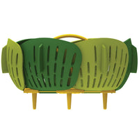 Green Joseph Joseph Bloom Folding Steamer Basket SIDE