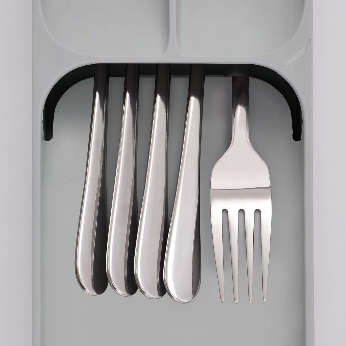 Grey Joseph Joseph DrawerStore Compact Cutlery Organiser cutlery