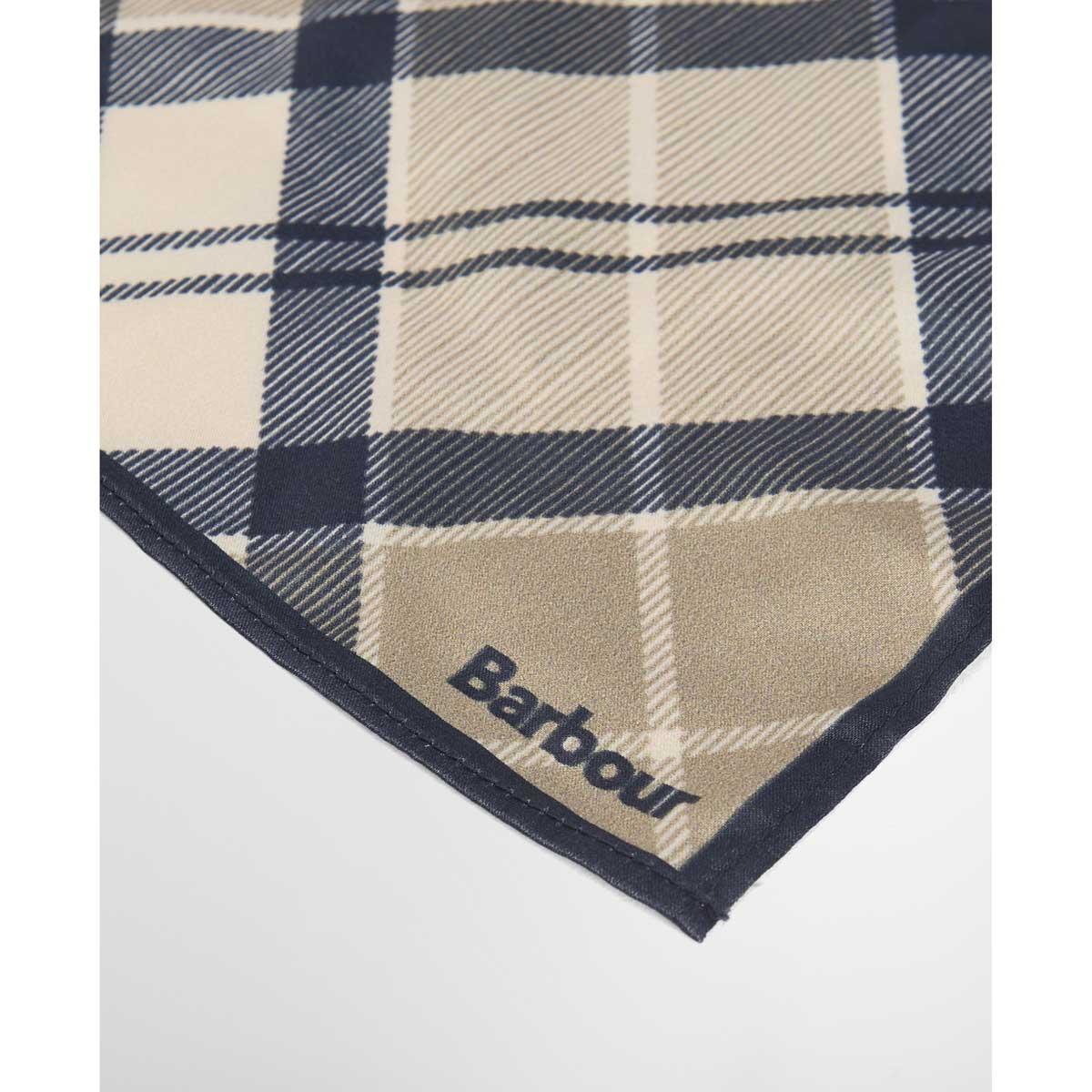 Dress Indigo Tartan Barbour Kinsale Head/Neck Scarf logo