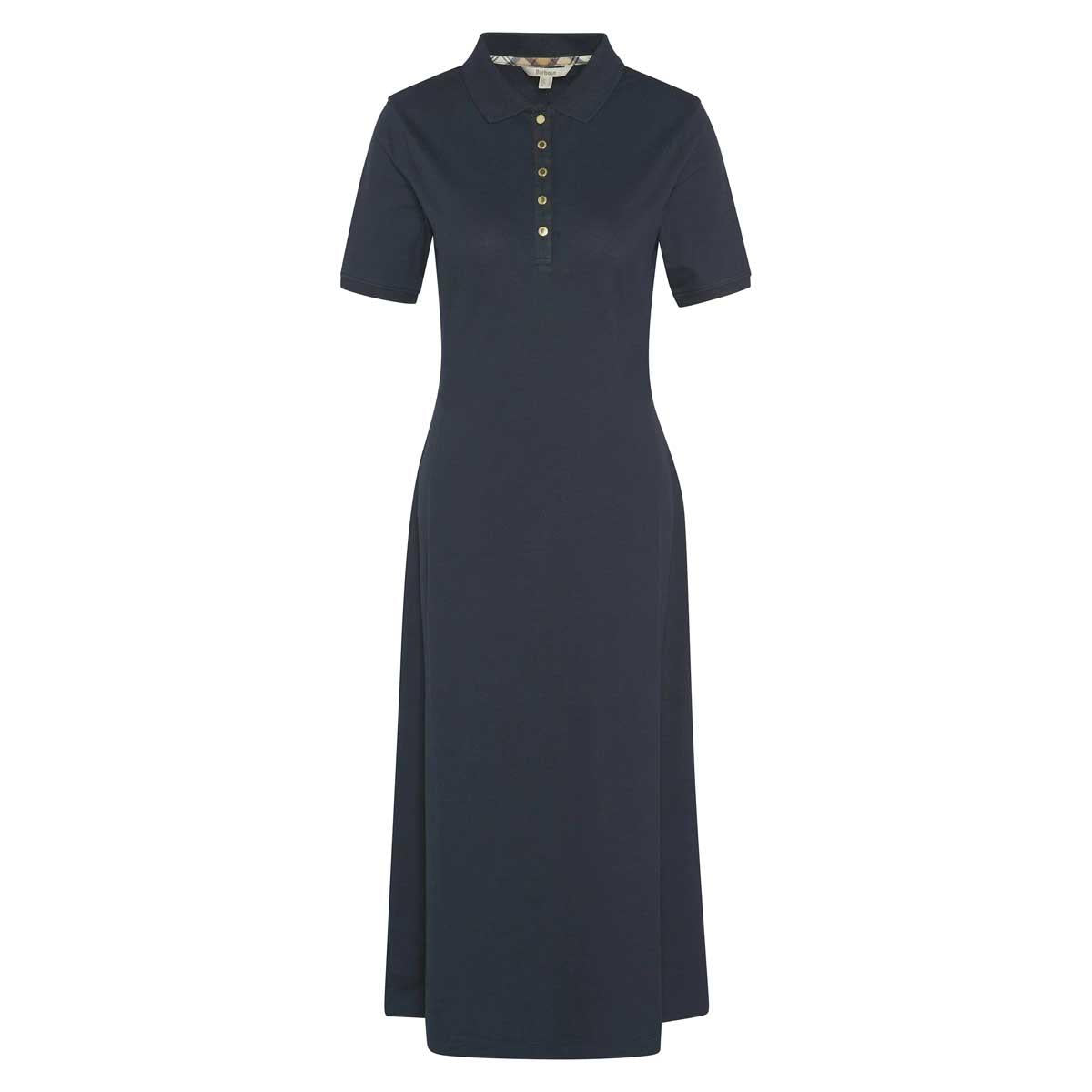 Navy Barbour Womens Celeste Midi Dress