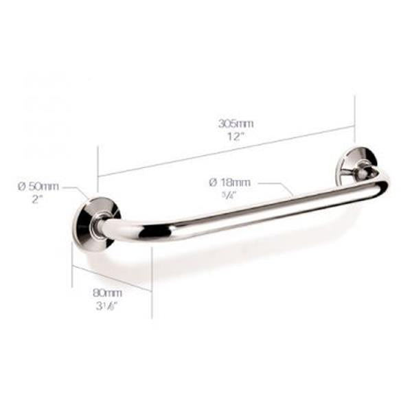 Chrome Plated Samuel Heath Novis Grab Rail N9759