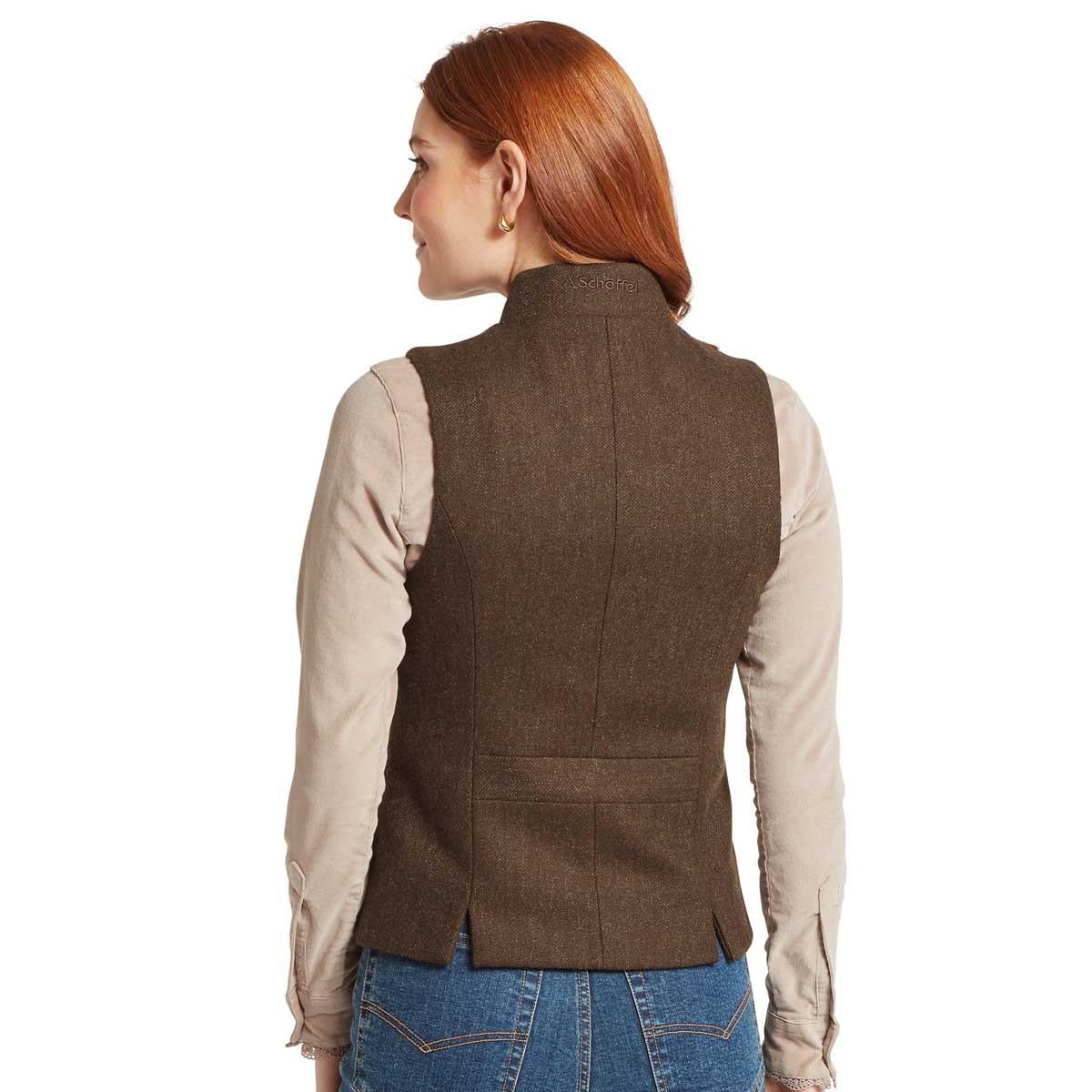 Schoffel Womens Millport Tweed Nehru Waistcoat