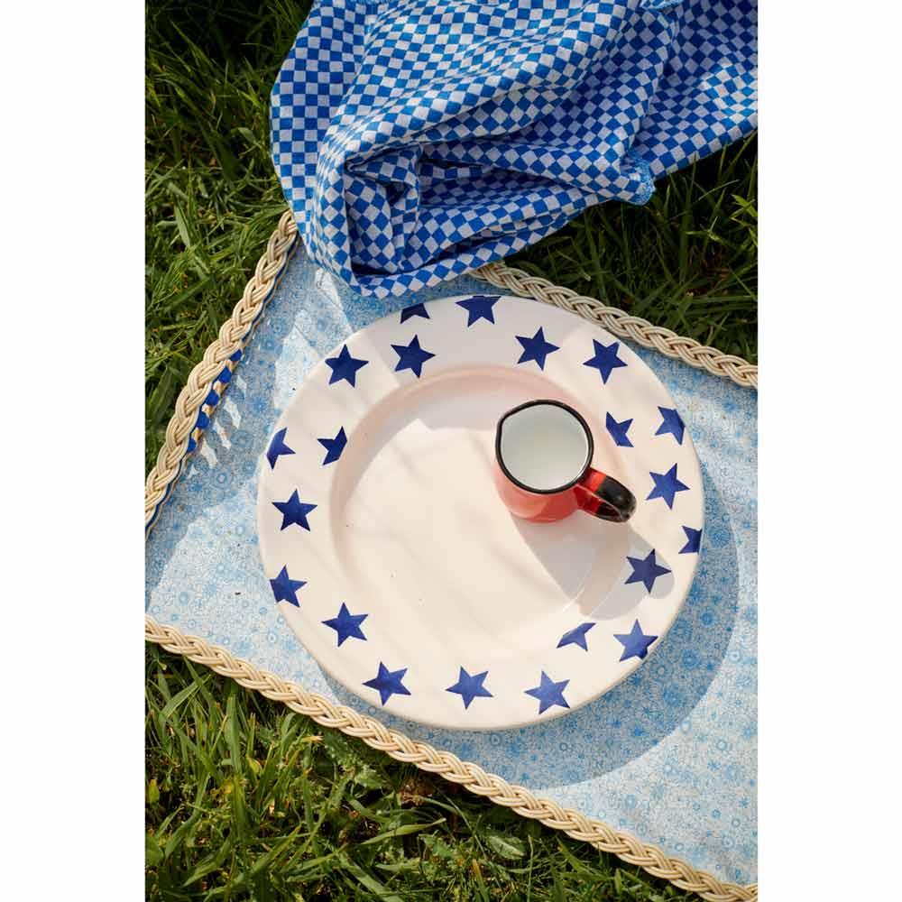 Emma Bridgewater Blue Star Large 10.5 Inch Plate
