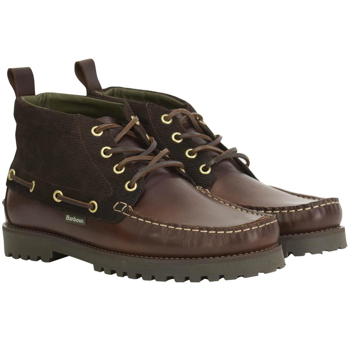 Dark Brown/Cord Harle Mid Chukka Boot