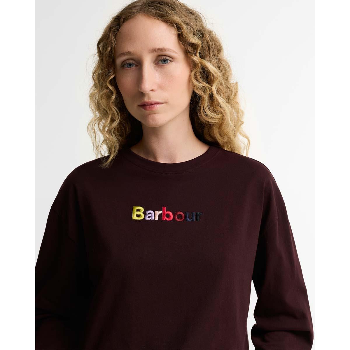 FIG Barbour Womens Amesbury Long Sleeve T-Shirt LOGO