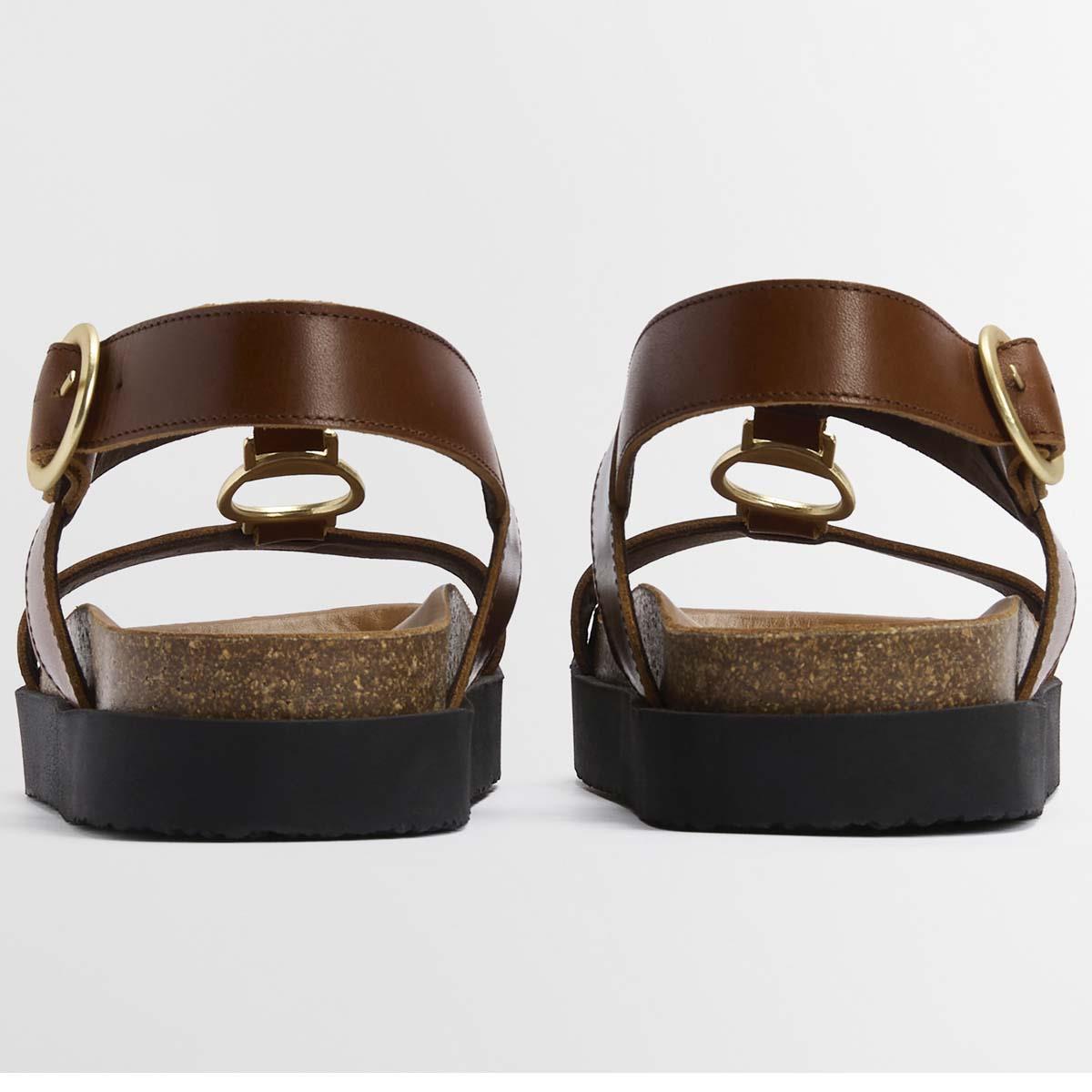 Brown Barbour Womens Gwen Sandal back