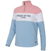 Pink/Blue Hoggs Of Fife Dumfries 1888 Ladies 1/4 Zip Sweatshirt