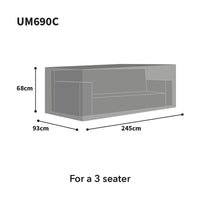 Bosmere Ultimate Protector Large Sofa Cover  size
