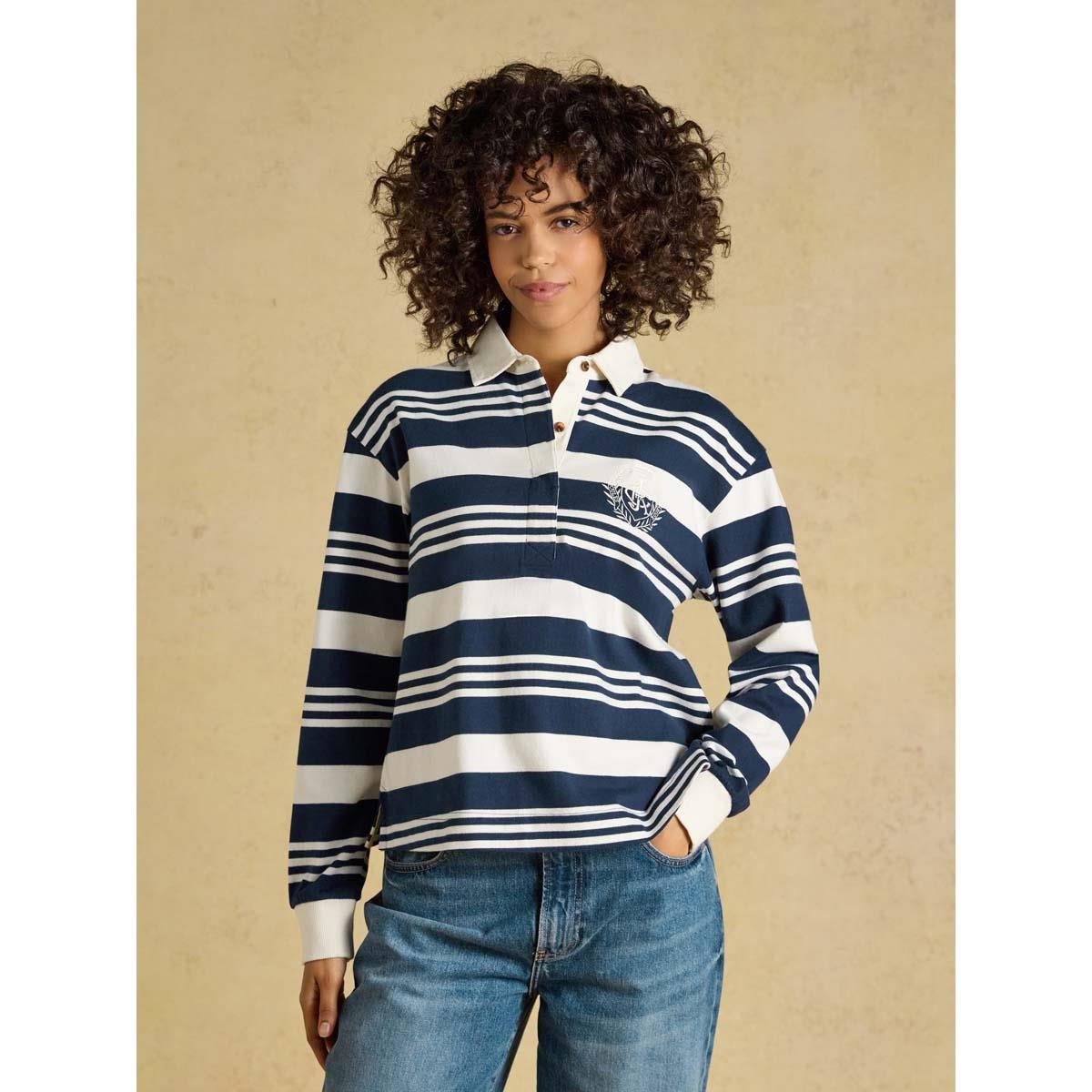 Joules Womens Lara Stripe Rugby Shirt