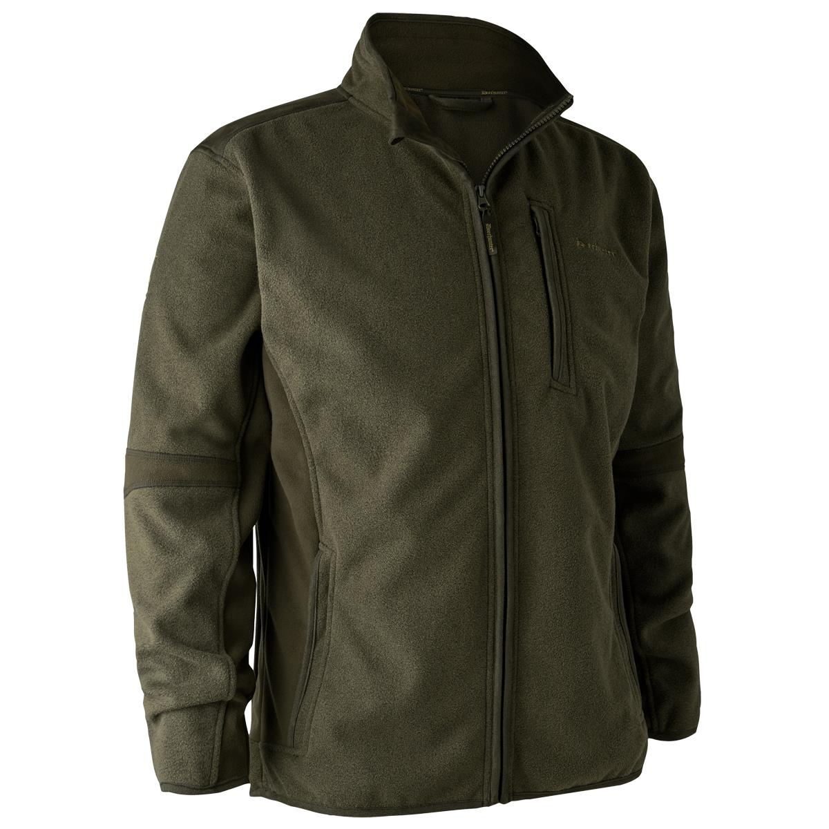 Graphite Green Melange Deerhunter Mens Gamekeeper Bonded Fleece Jacket