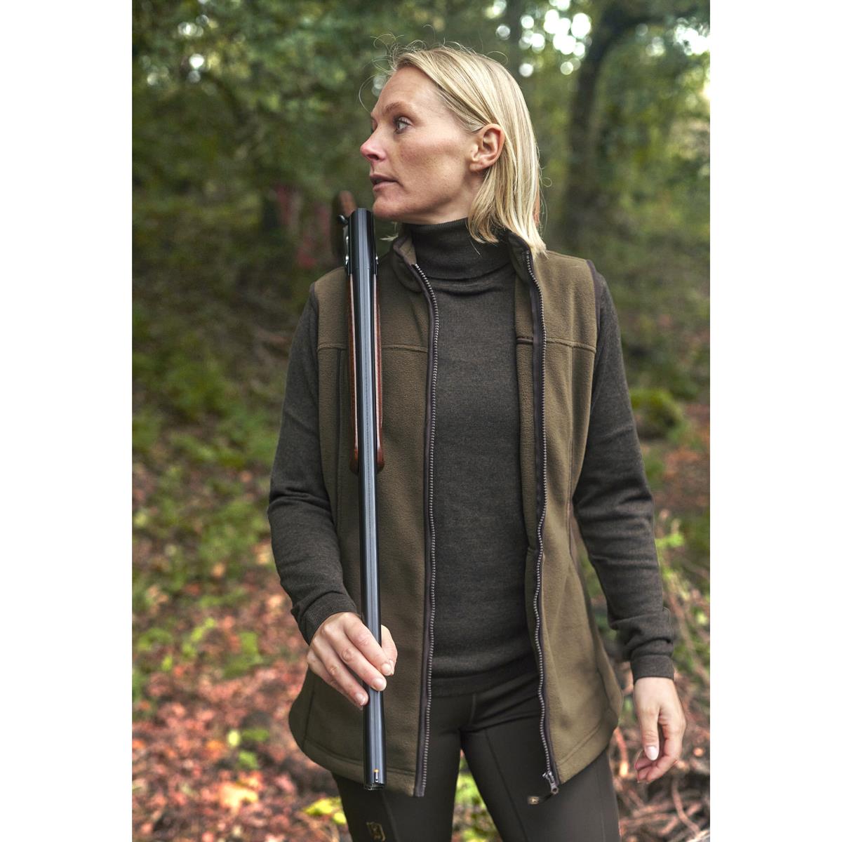 Tarmac Green Tarmac Green Deerhunter Womens Lady Eagle Fleece Waistcoat Lifestyle