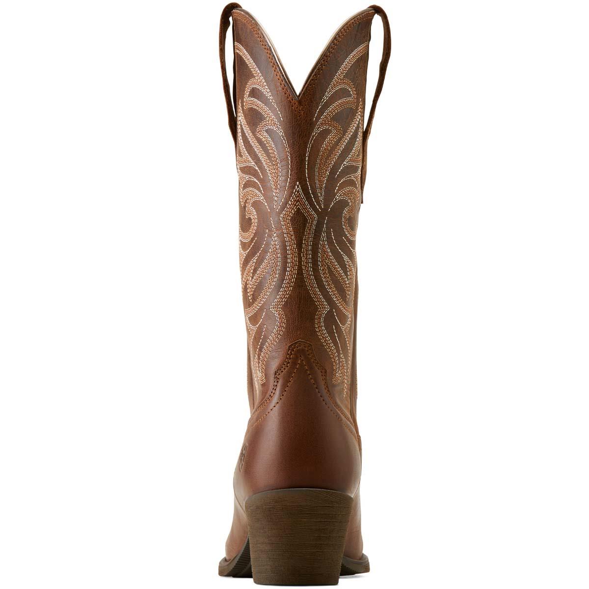 Sassy Brown Ariat Womens Heritage J Toe Western Boot Back