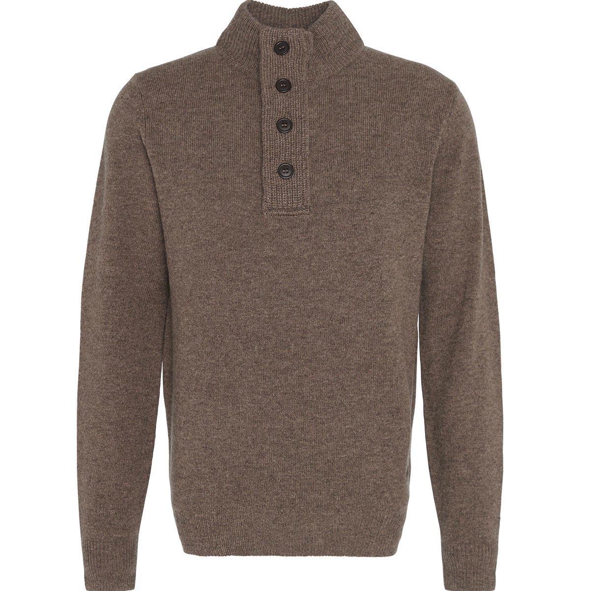 Dark Stone Barbour Mens Patch Half Zip