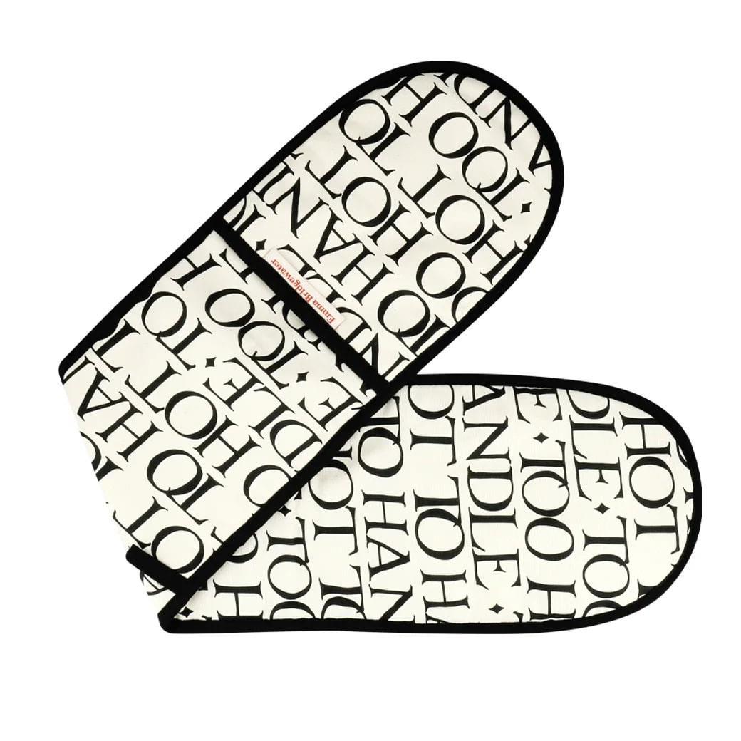 Emma Bridgewater Black Toast Double Oven Glove and Tea Towel Set