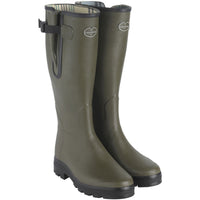 Le Chameau Mens Vierzon Jersey Lined Wellingtons Vert Chameau