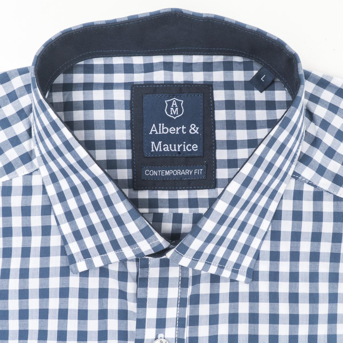 Collar on Albert and Maurice Mens Lugwardine Shirt