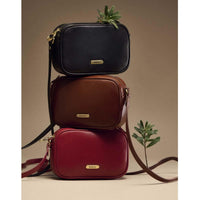 Barbour Womens Daphne Mini Leather Crossbody Bag