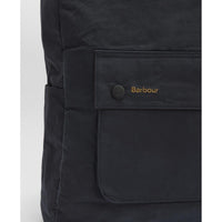 Navy Barbour Transport Foldover Backpack Bag pocket