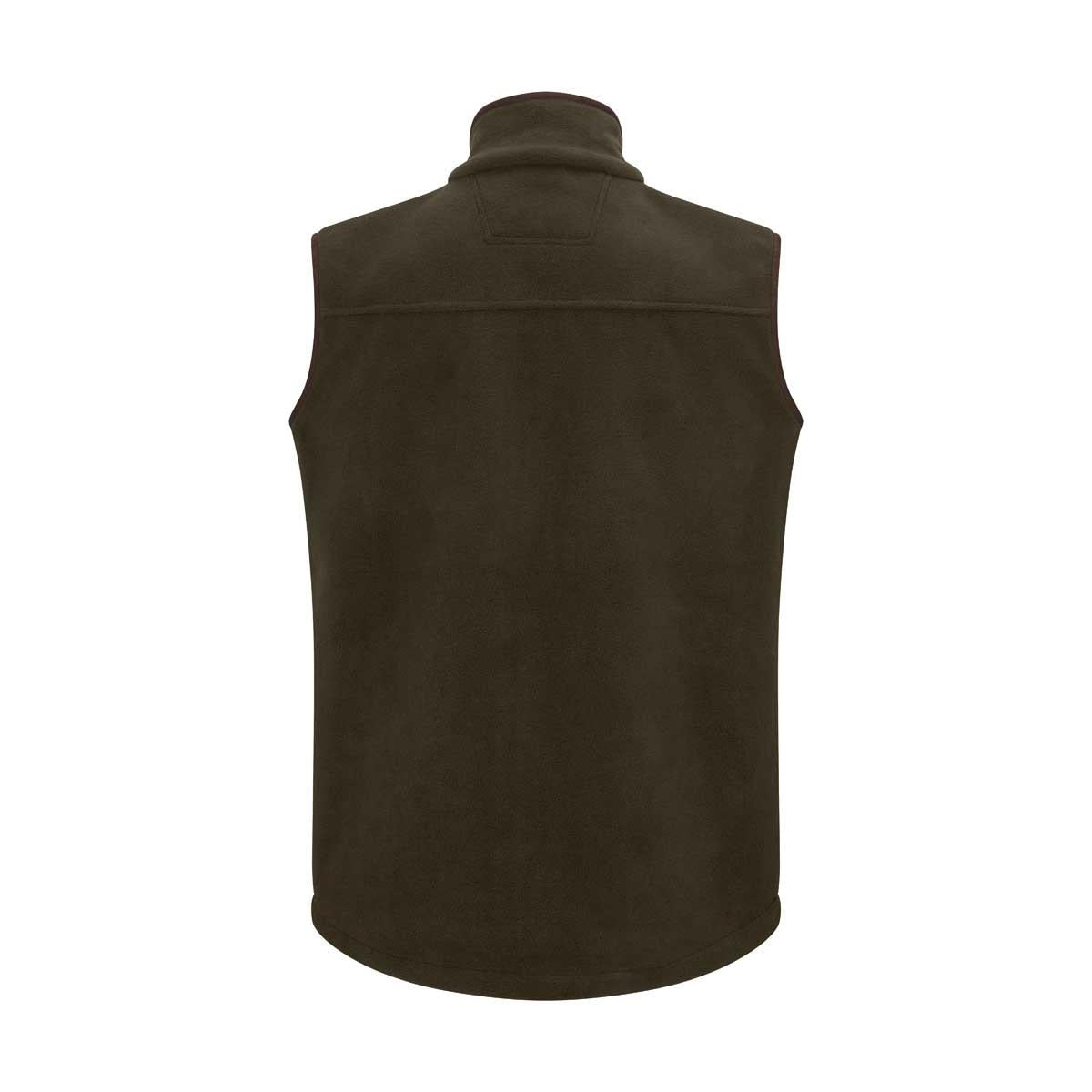 Green Hoggs Of Fife Woodhall Fleece Gilet back