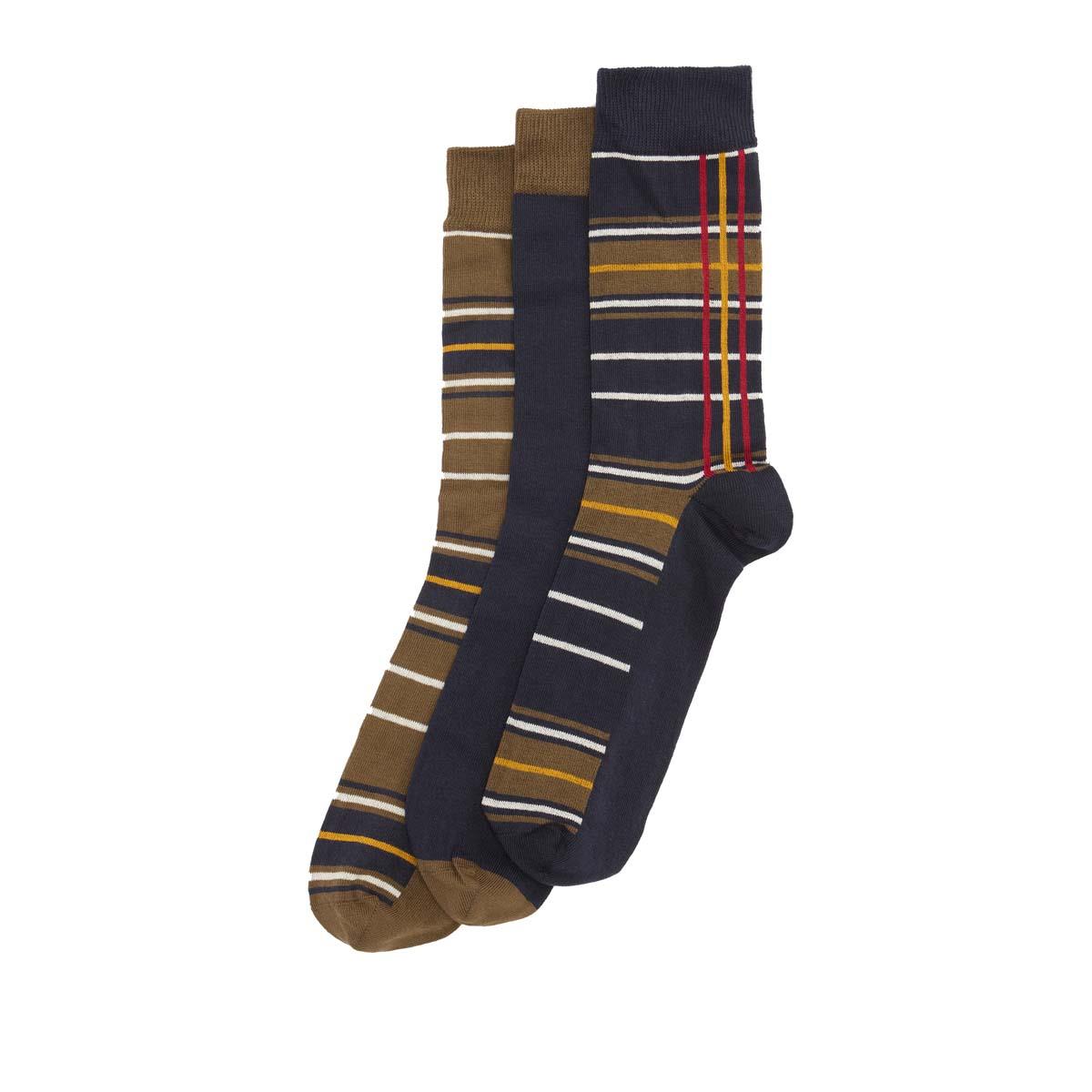 Barbour Mens Tartan Socks Gift Box