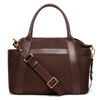 Chocolate Monogram Holland Cooper Womens Cheltenham Tote Bag Back View