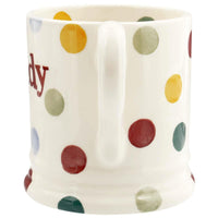 Emma Bridgewater Polka Dot Daddy Half Pint Mug BACK
