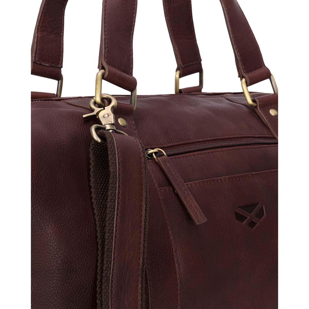 Hoggs Of Fife Monarch Leather Carryon Holdall