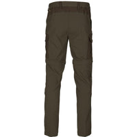 Pine Green/Demitasse Brown Seeland Mens Birch Zip-Off Trousers back