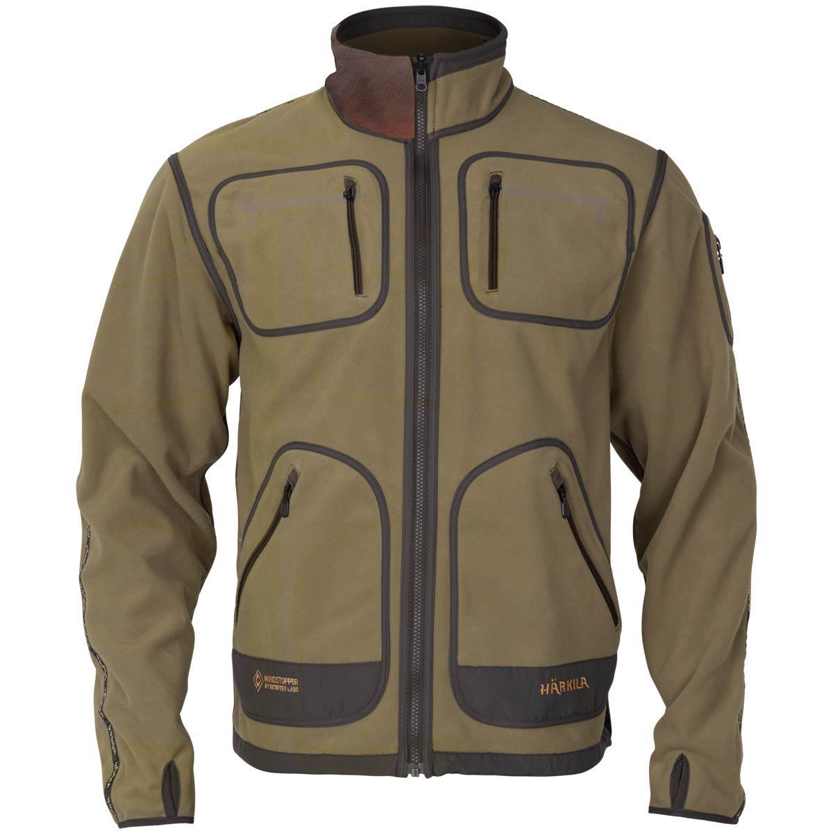 Dark Antique Bronze/Willow Green Harkila Mens Kamko Fleece