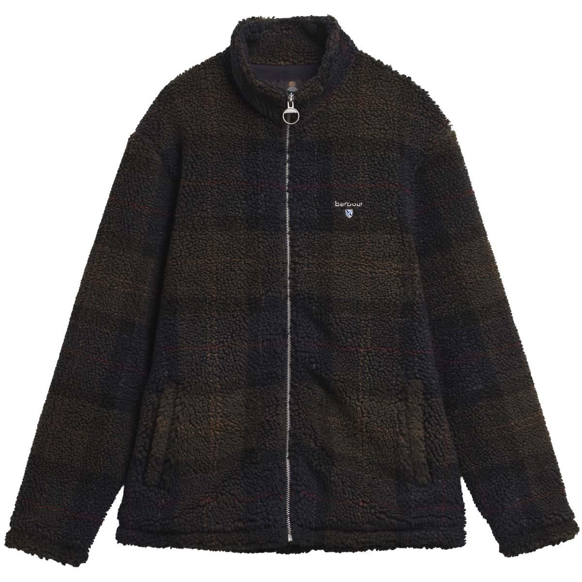 Barbour Mens Tartan Fleece Zip Through Sweatshirt