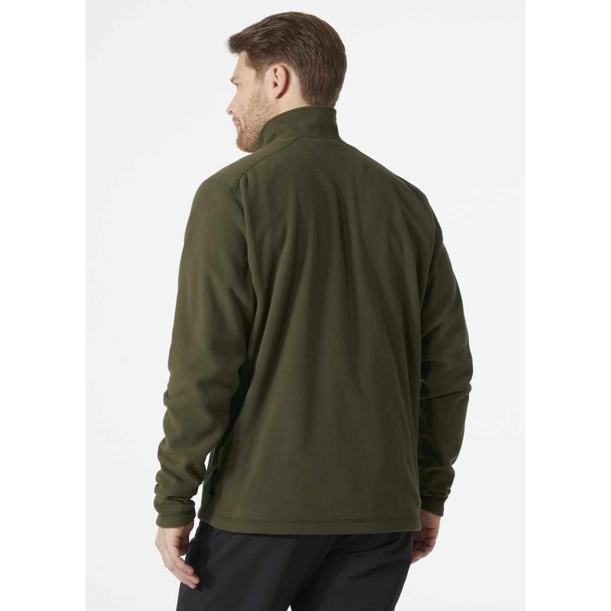 Jungle Green Helly Hansen Mens Daybreaker Fleece Jacket back