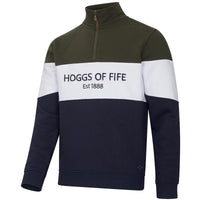 Forest/Navy Hoggs Of Fife Dumfries 1888 Gents 1/4 Zip Sweatshirt