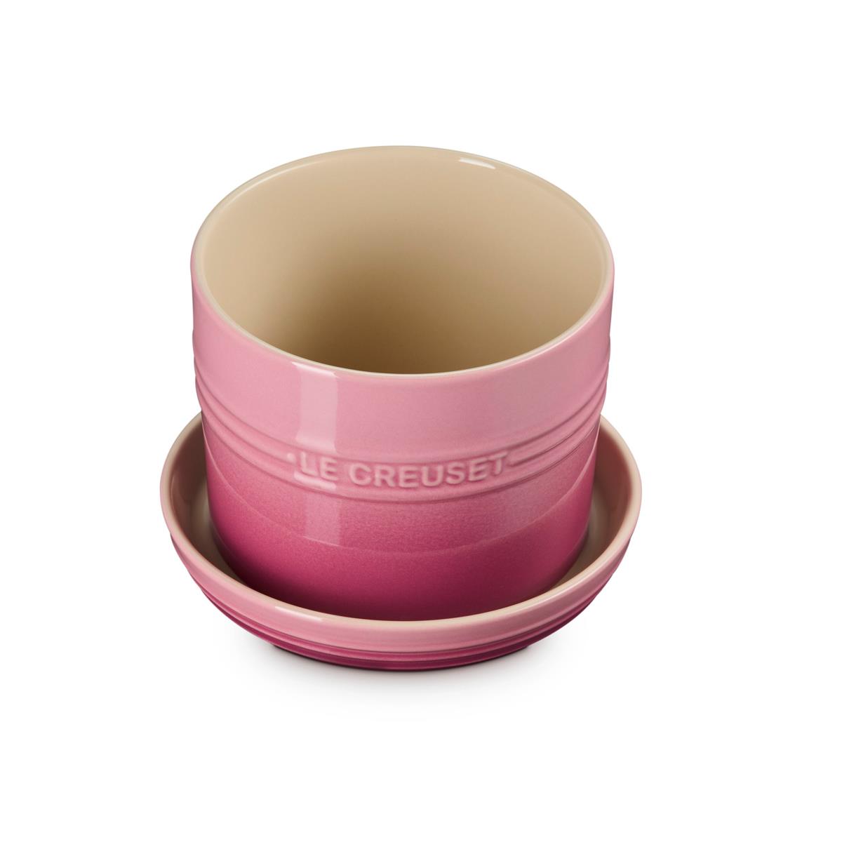 Le Creuset Stoneware Herb Planter with Tray Rose Quartz
