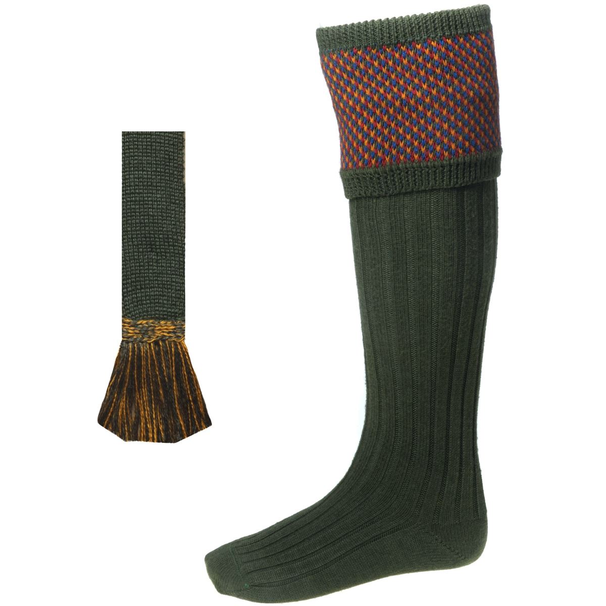 House Of Cheviot Mens Tayside Sock Set With Garter
